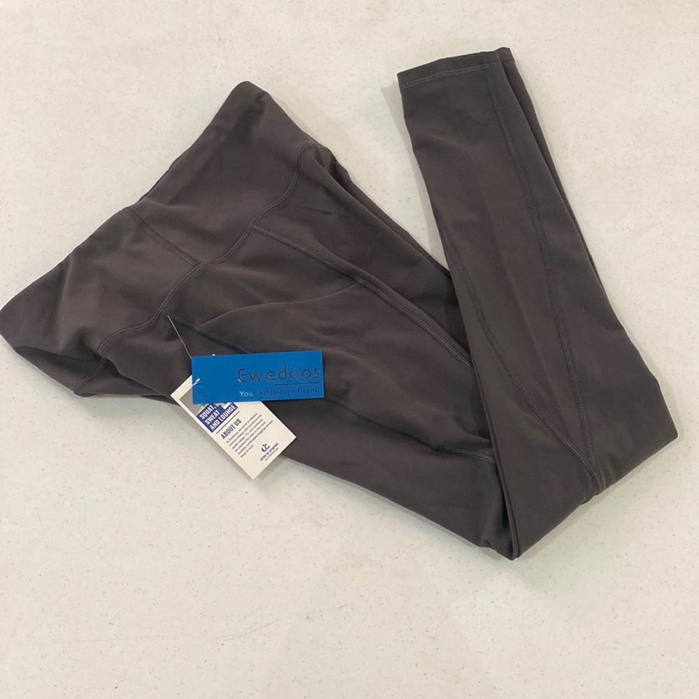 Ewedoos Medium gray leggings with pockets